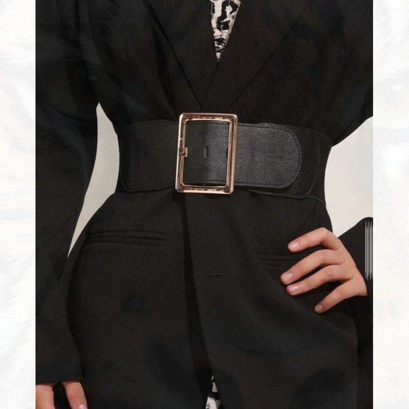 New Geo Buckle Wide Belt 169 main image 4